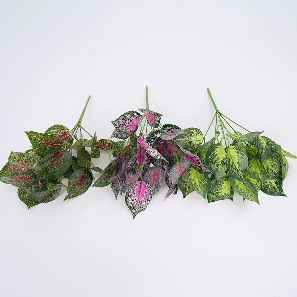 Plante Artificielle en Plastique, Tige Unique de Feuilles de Périlla, 36 cm, Décoration Intérieure Élégante