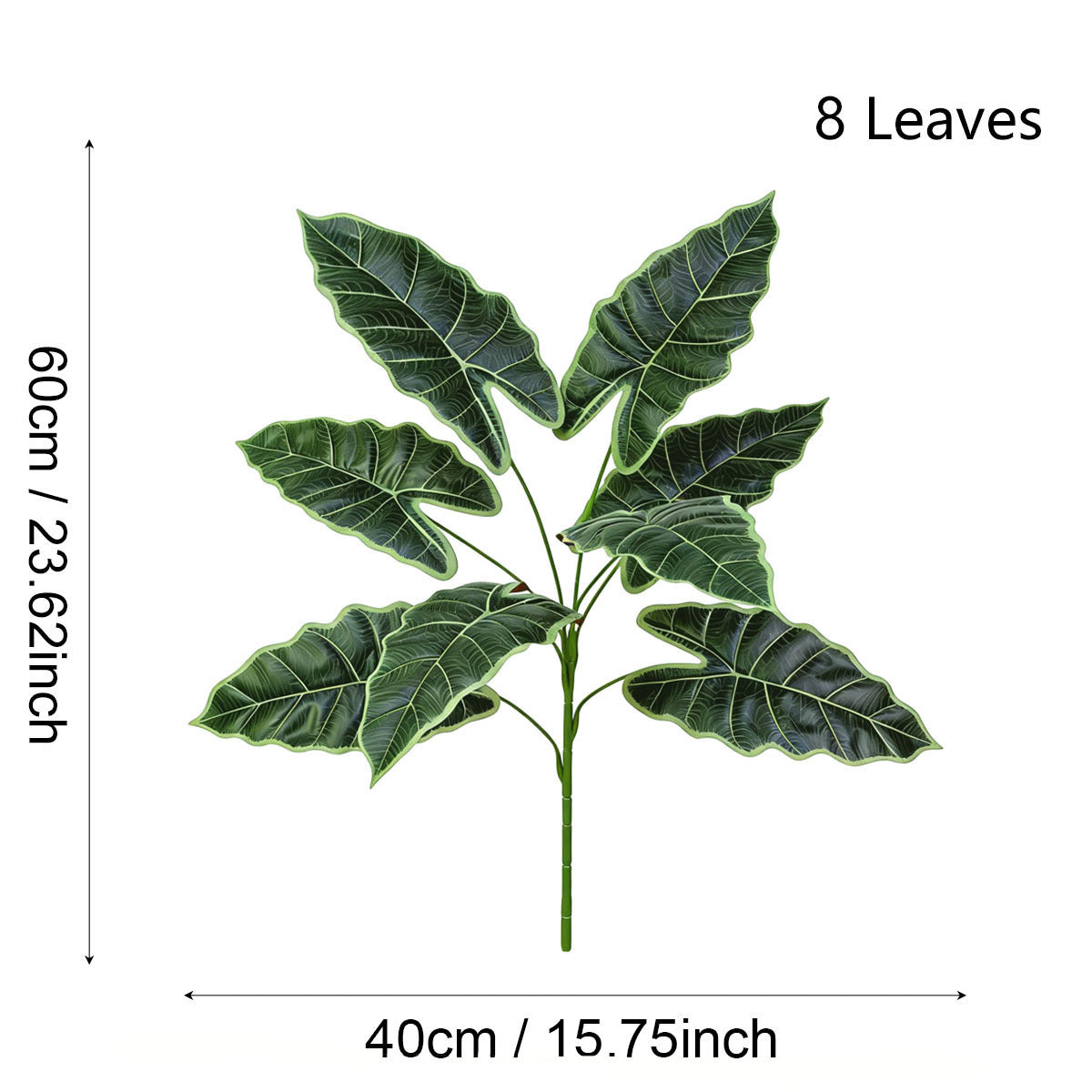 Plante Artificielle Alocasia, Décoration d'Intérieur et d'Extérieur, 60 cm, Style Scandinave