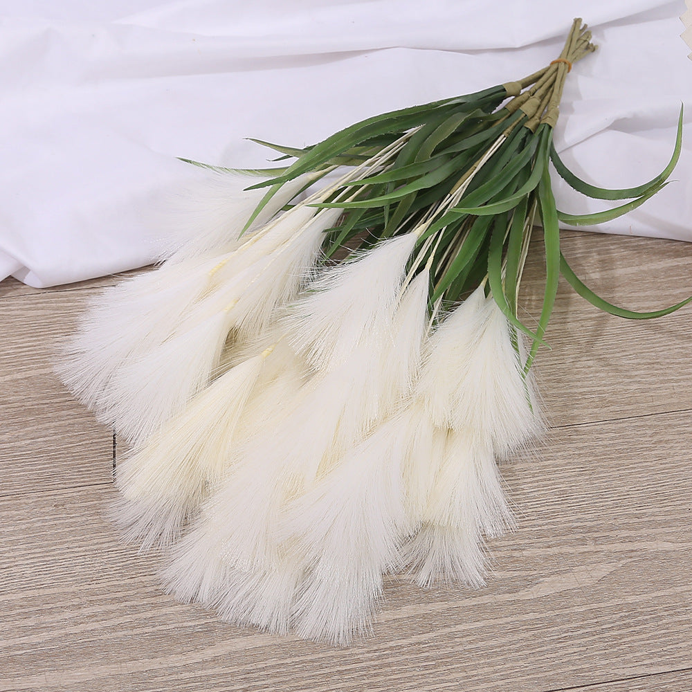 Tige artificielle Pampas 50 cm, décoration élégante pour mariage, maison, extérieur, couleur naturelle