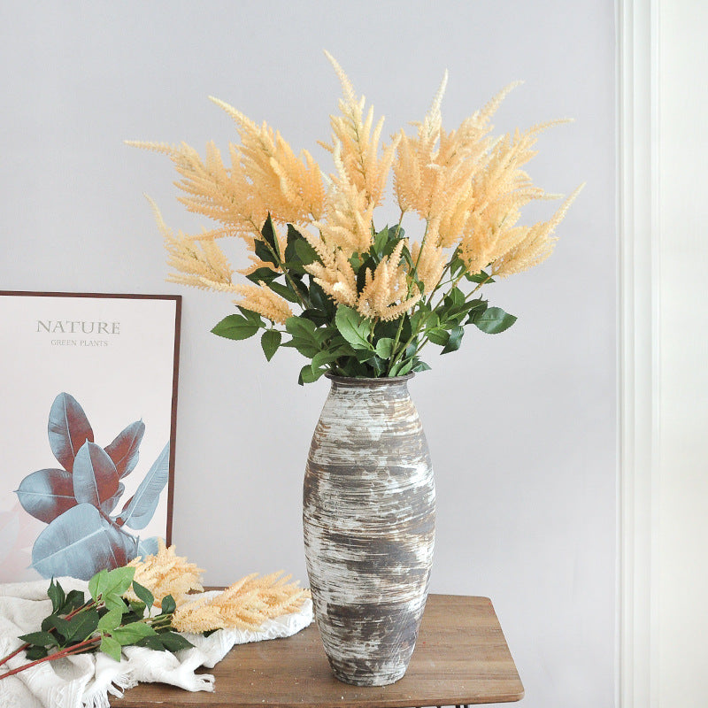 Fleur artificielle Astilbe, tige unique avec 3 fleurs, 103 cm, décoration intérieure élégante