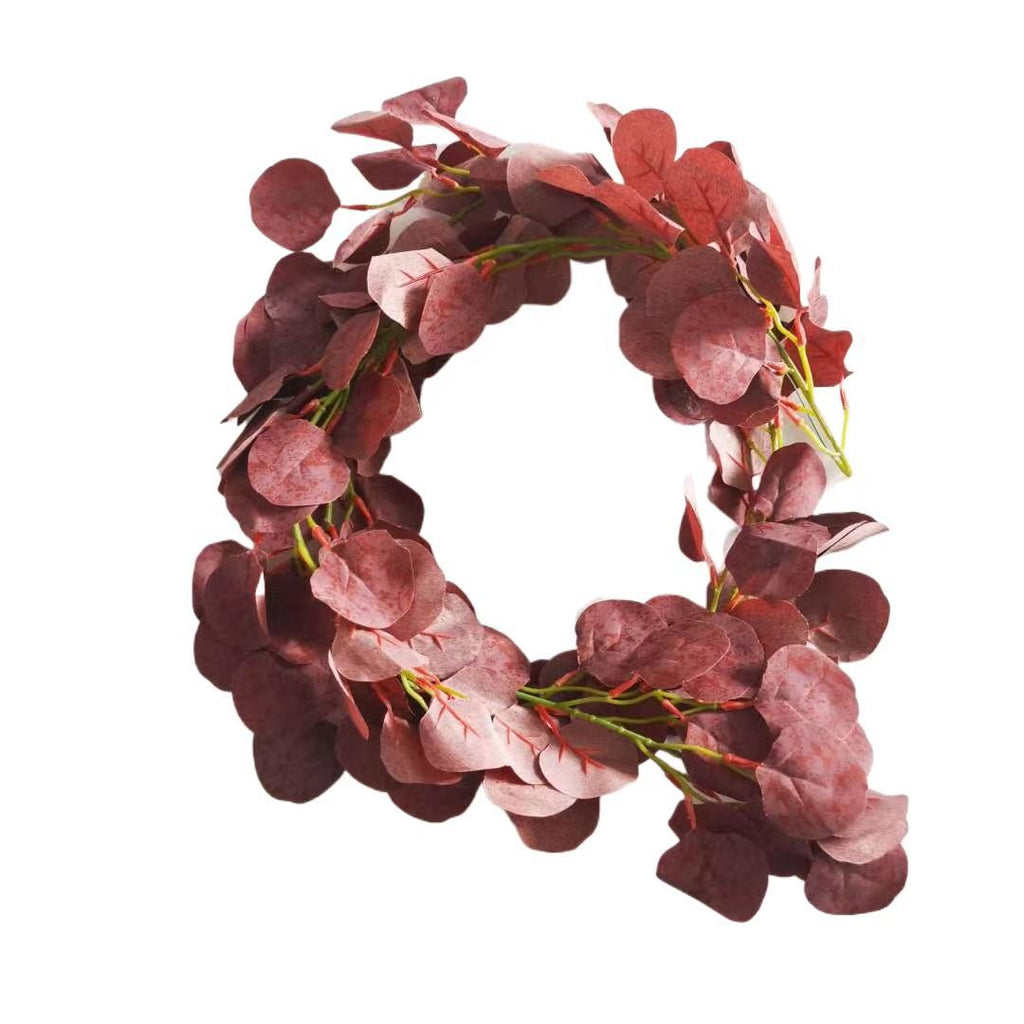 Liane artificielle en feuilles d'eucalyptus, 190 cm, idéale pour mariages et décoration intérieure