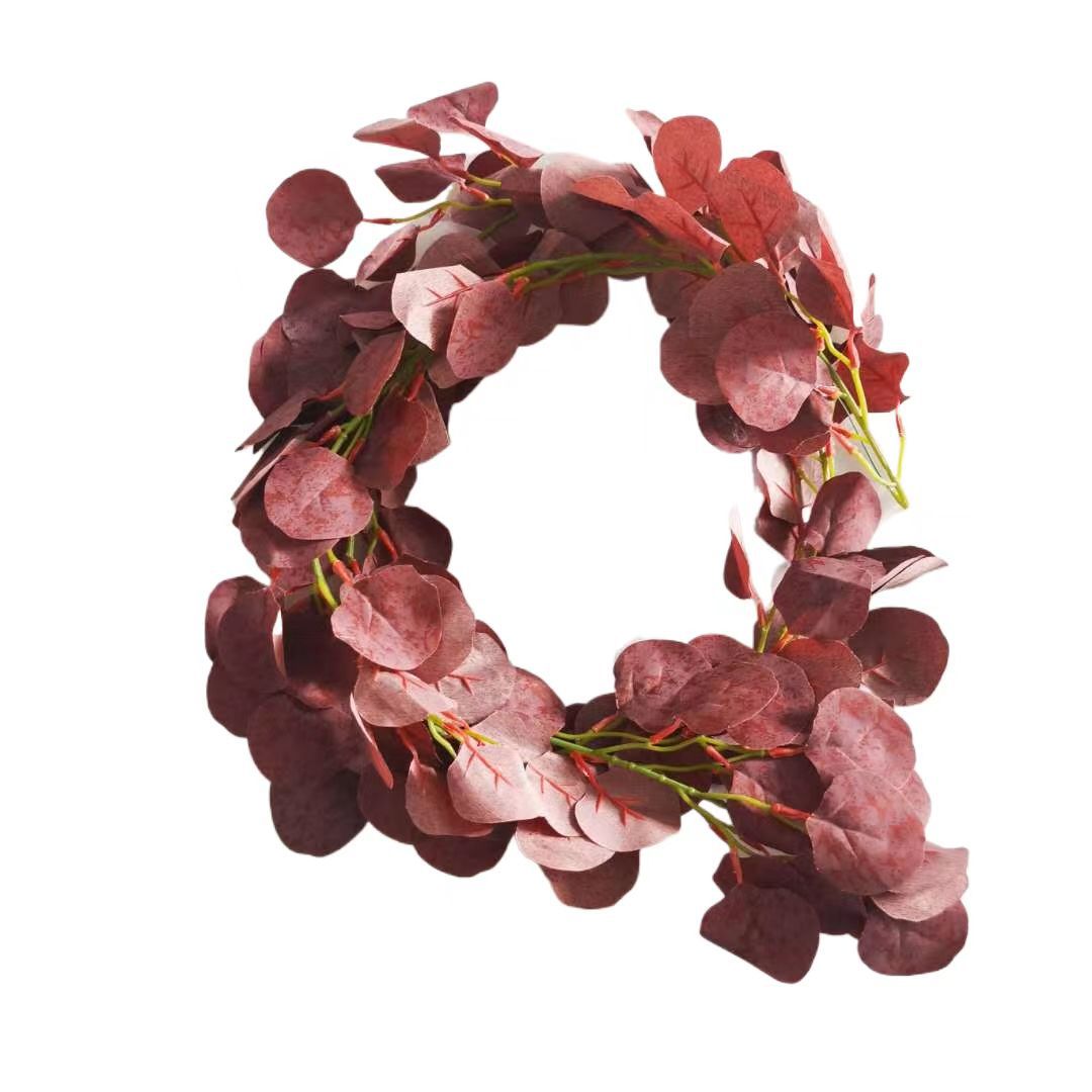 Liane artificielle en feuilles d'eucalyptus, 190 cm, idéale pour mariages et décoration intérieure