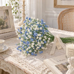 10 tiges de gypsophile artificielle, 27 cm, idéales pour mariages et décoration intérieure