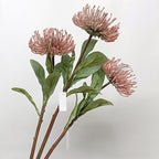Fleur artificielle chrysanthème vert, tige unique de 58 cm, décoration intérieure style campagne