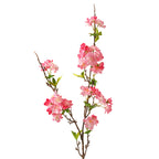 Fleur artificielle en soie synthétique, cerisier du Japon 'Sakura', tige unique avec 25 fleurs, 92 cm, décoration intérieure élégante