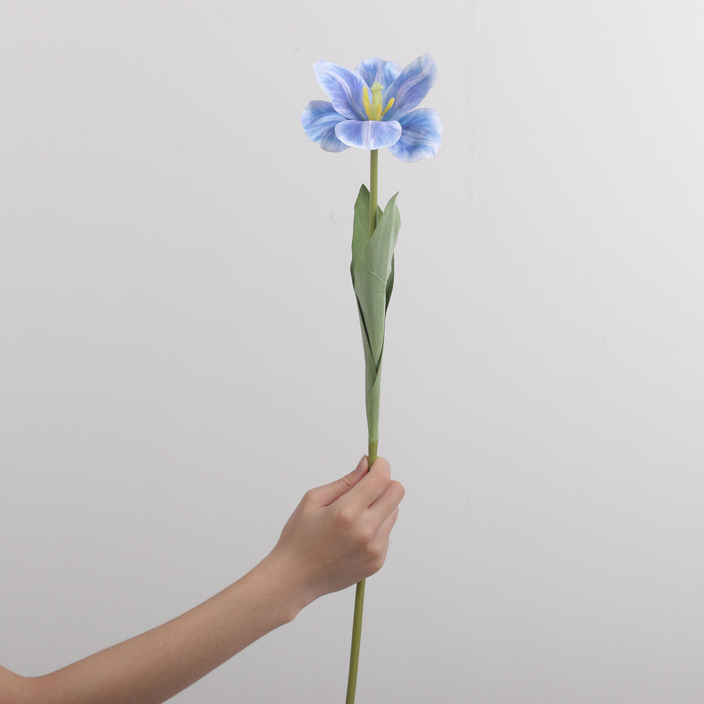 Tulipe artificielle en PU, tige unique, 65 cm de haut, idéale pour les mariages et la décoration intérieure