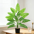 Plante Artificielle Colocasia, Décor Élégant pour Intérieur et Extérieur, 60 cm
