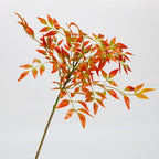 Branche de Nandina Simulée, 110 cm, Tissu Velours, Décoration Intérieure Élégante