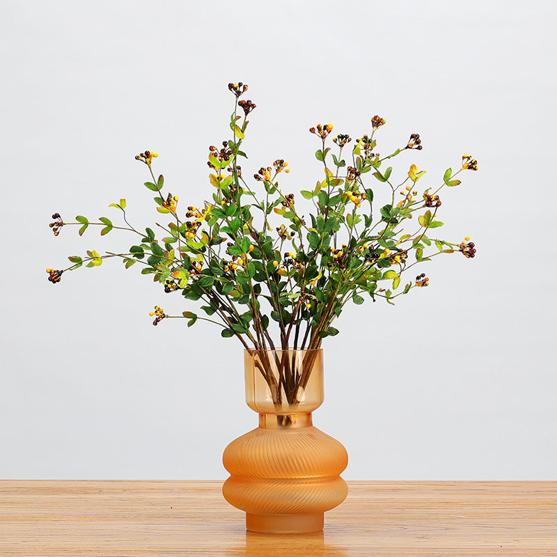 Bouquet de baies artificielles, 6 tiges avec 18 baies (50 cm), décoration intérieure style champêtre