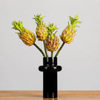 Plante artificielle tropicale, tête d'ananas, tige courte de 30 cm, décor élégant pour maison, mariage ou commerce