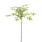 Branche de Nandina Simulée, 110 cm, Tissu Velours, Décoration Intérieure Élégante