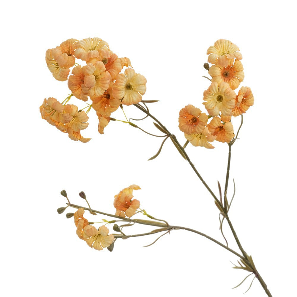 Fleur artificielle longue tige de Ipomée, décoration d'intérieur élégante, 83 cm, 21 fleurs, soie, idéale pour mariages, hôtels, cadeaux