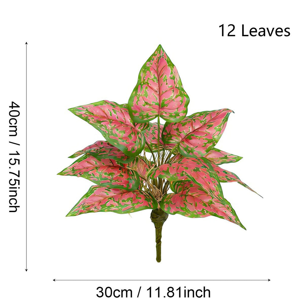 Plante Artificielle Croton, 40 cm, Plastique, Décoration Intérieure, Mariage, Bureau