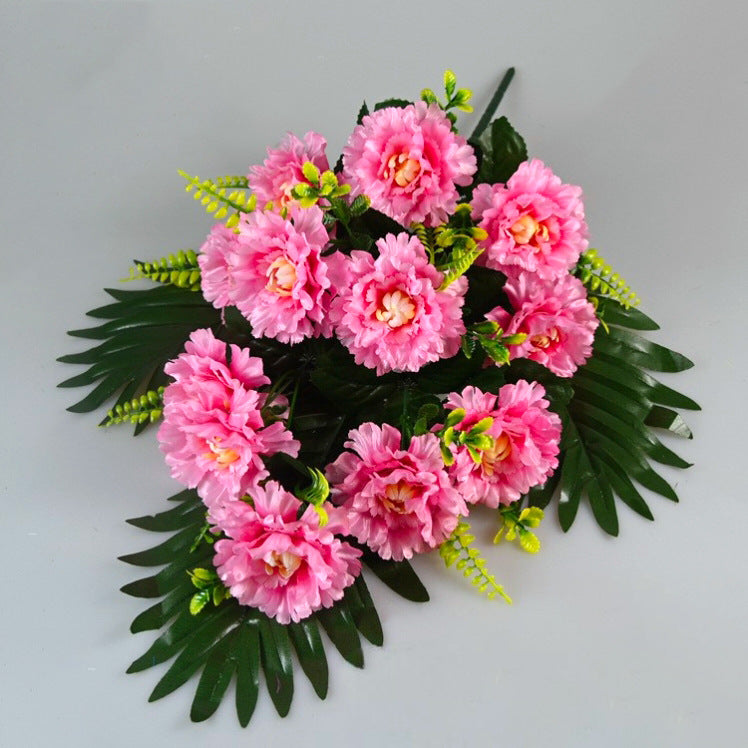 Bouquet de 12 pivoines en soie artificielle, 52 cm, décoration intérieure pour mariage, maison ou hôtel
