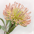 Fleur artificielle chrysanthème vert, tige unique de 58 cm, décoration intérieure style campagne
