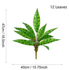 Plante Artificielle Croton, 40 cm, Plastique, Décoration Intérieure, Mariage, Bureau