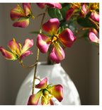 Branche de fleurs de cornouiller artificielles en soie, 85 cm, décoration élégante pour maison, mariage ou boutique, 9 fleurs par tige