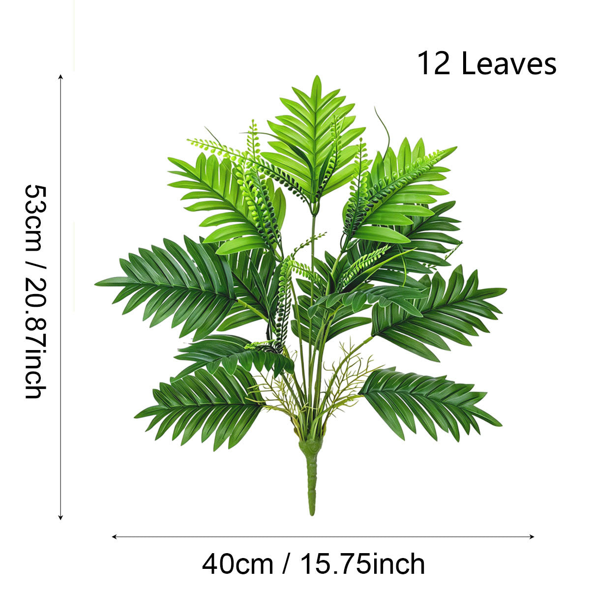 Plante Artificielle Palmier Areca et Ravenala, 53 cm, Décoration Intérieure Élégante