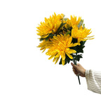 Bouquet de Chrysanthèmes Artificiels, 52 cm, Décoration Élégante pour Mariage et Fêtes