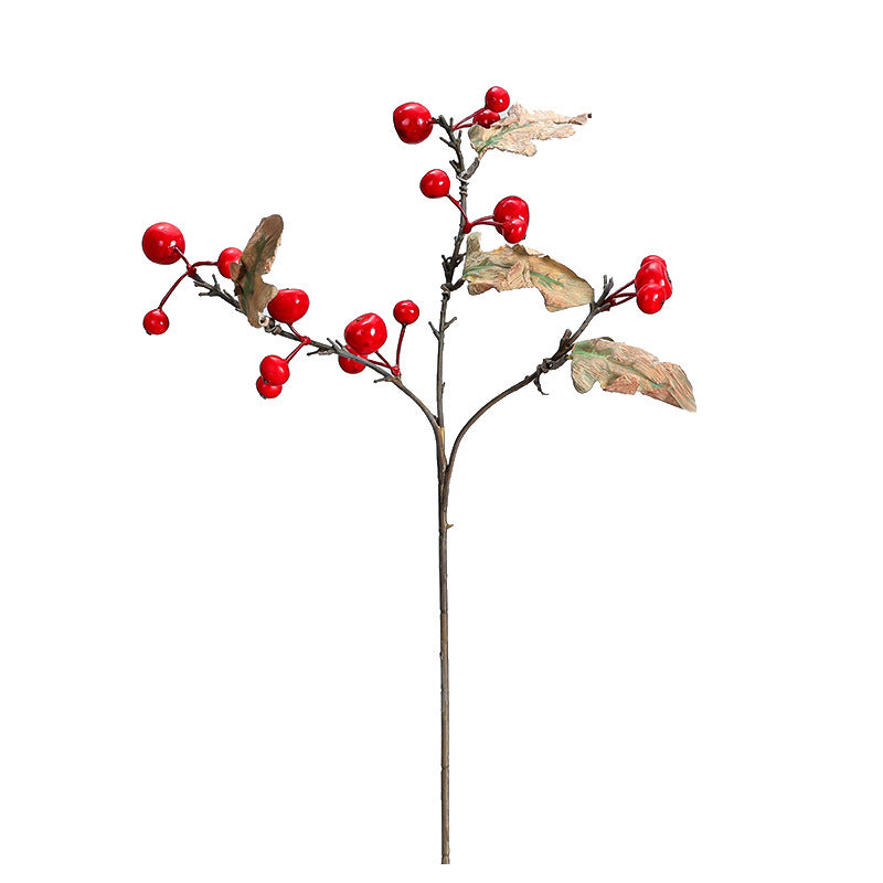 Branche décorative en fruits artificiels, 49 cm, style rétro, idéale pour décoration intérieure