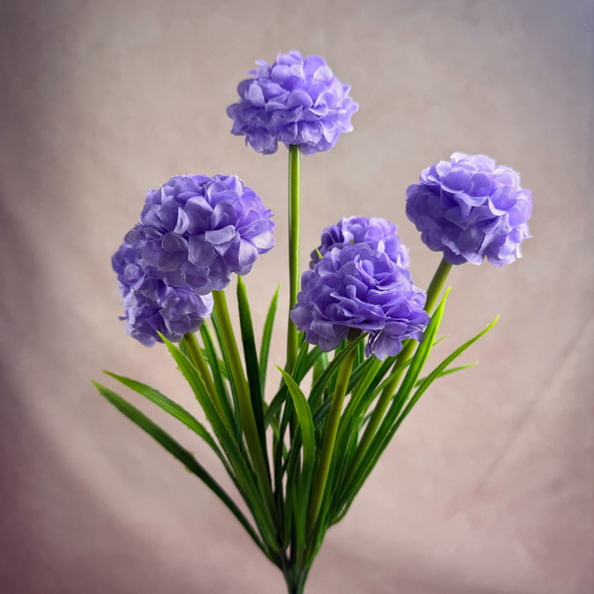Bouquet de chrysanthèmes globulaires artificiels, 6 têtes, 45 cm, décoration intérieure élégante, mariage, hôtel, bureau