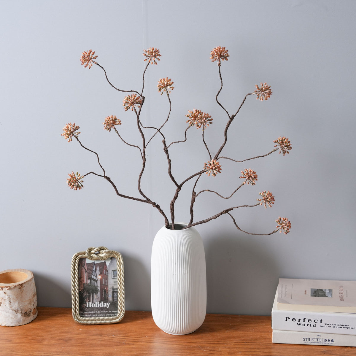 Fleurs Artificielles en Baies, Branche de 73,5 cm, Décoration Élégante pour Mariage, Maison ou Bureau