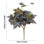 Bouquet de feuilles d'érable artificielles, 47 cm, décor d'automne pour intérieur
