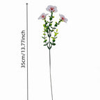Fleur artificielle Eucalyptus, tige unique avec 3 fleurs, 35 cm, tissu polyester, décoration intérieure élégante