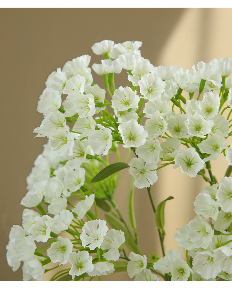 Fleur artificielle en soie polyester, tige unique avec 3 fleurs d'œillet, 72 cm, pour décoration intérieure et événements