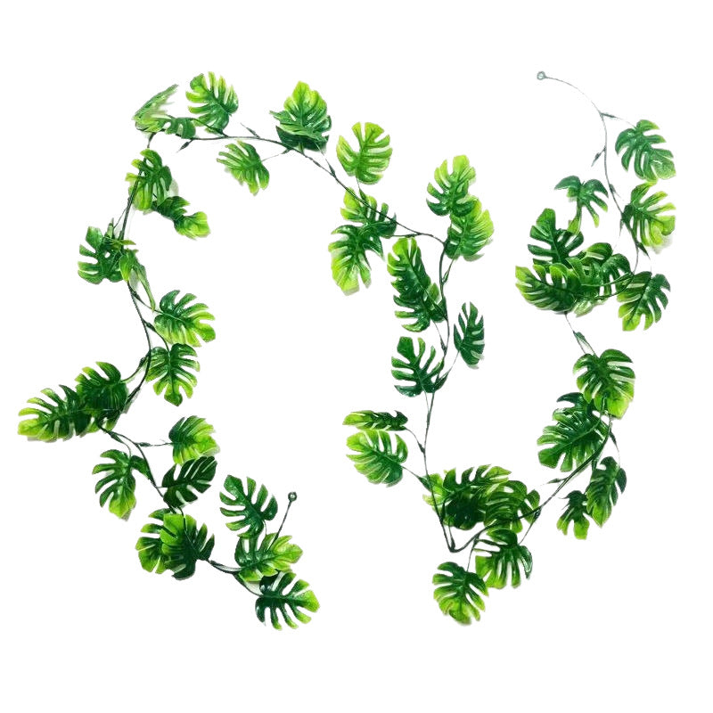 Plante artificielle suspendue Monstera deliciosa 180 cm, décoration murale élégante, intérieur/extérieur, sans entretien - idéal mariage, boutique, terrasse