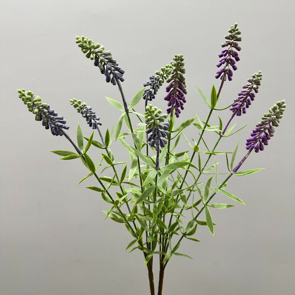 Bouquet de fleurs artificielles en plastique, lavande et jacinthe, 48 cm, décoration intérieure, mariage, événements