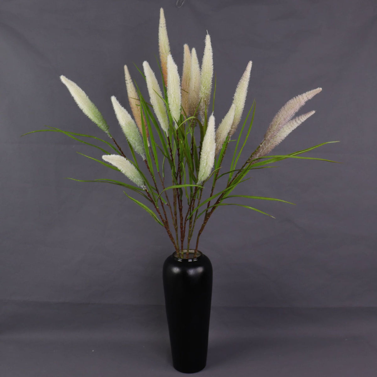 Branche de roseaux artificiels en tissu soyeux, 101 cm, décoration intérieure et extérieure, mariage, événement