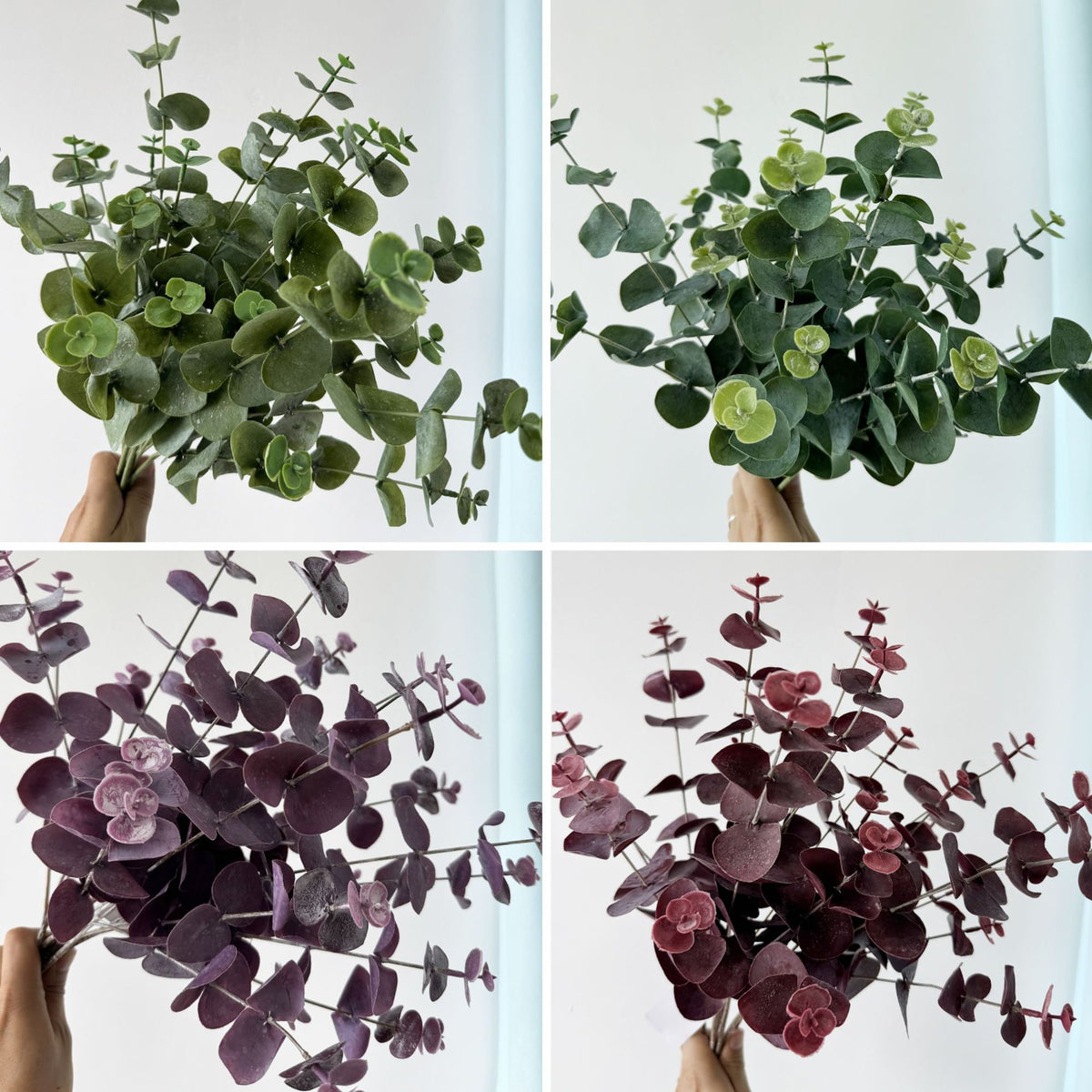 3 Branches d'Eucalyptus Artificiel, 45 cm, Décor d'Intérieur, Mariage, Élégance Naturelle