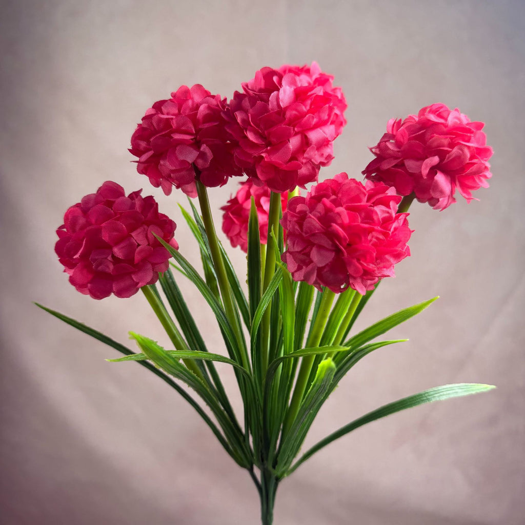 Bouquet de chrysanthèmes globulaires artificiels, 6 têtes, 45 cm, décoration intérieure élégante, mariage, hôtel, bureau