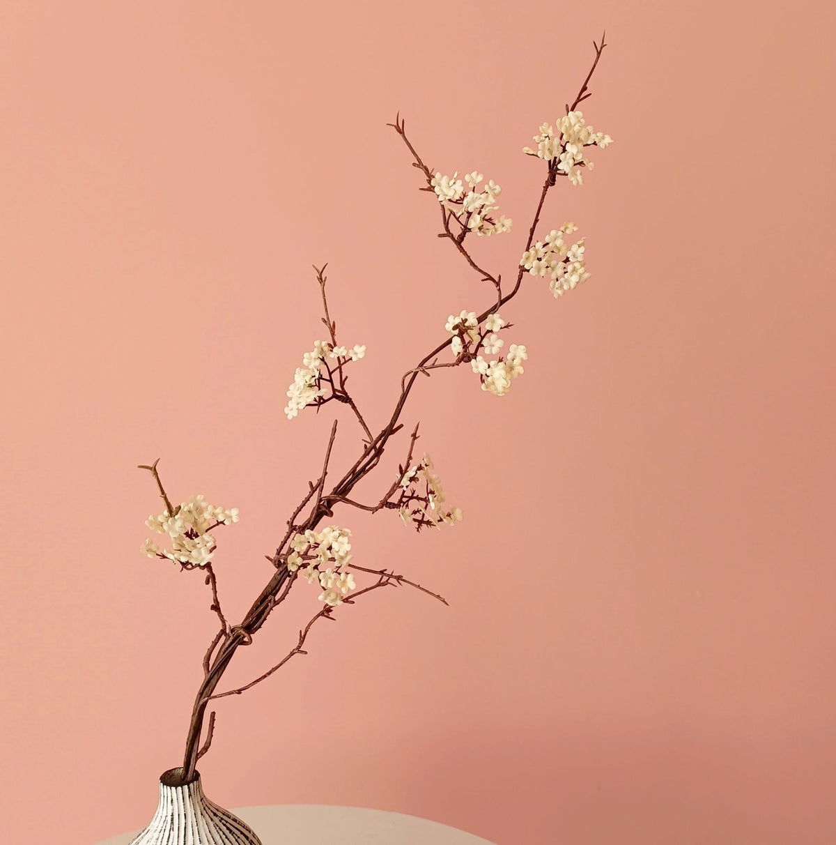 Branche de cerisier artificielle, 87 cm, décoration intérieure, style campagne chic
