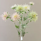 Fleur Artificielle Marguerite en Soie Polyester, Tige Unique avec 3 Fleurs, 73 cm, pour Décoration Intérieure