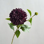 Fleurs artificielles Dahlias et Marguerites, 66 cm, tissu soyeux, décoration intérieure, chic et élégant