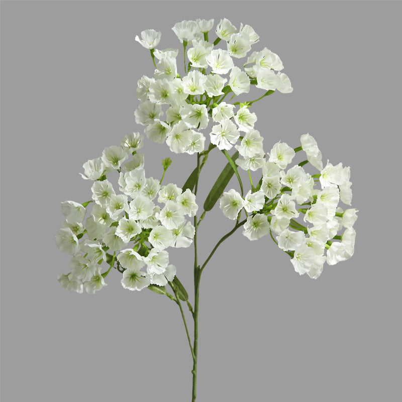 Fleur artificielle en soie polyester, tige unique avec 3 fleurs d'œillet, 72 cm, pour décoration intérieure et événements