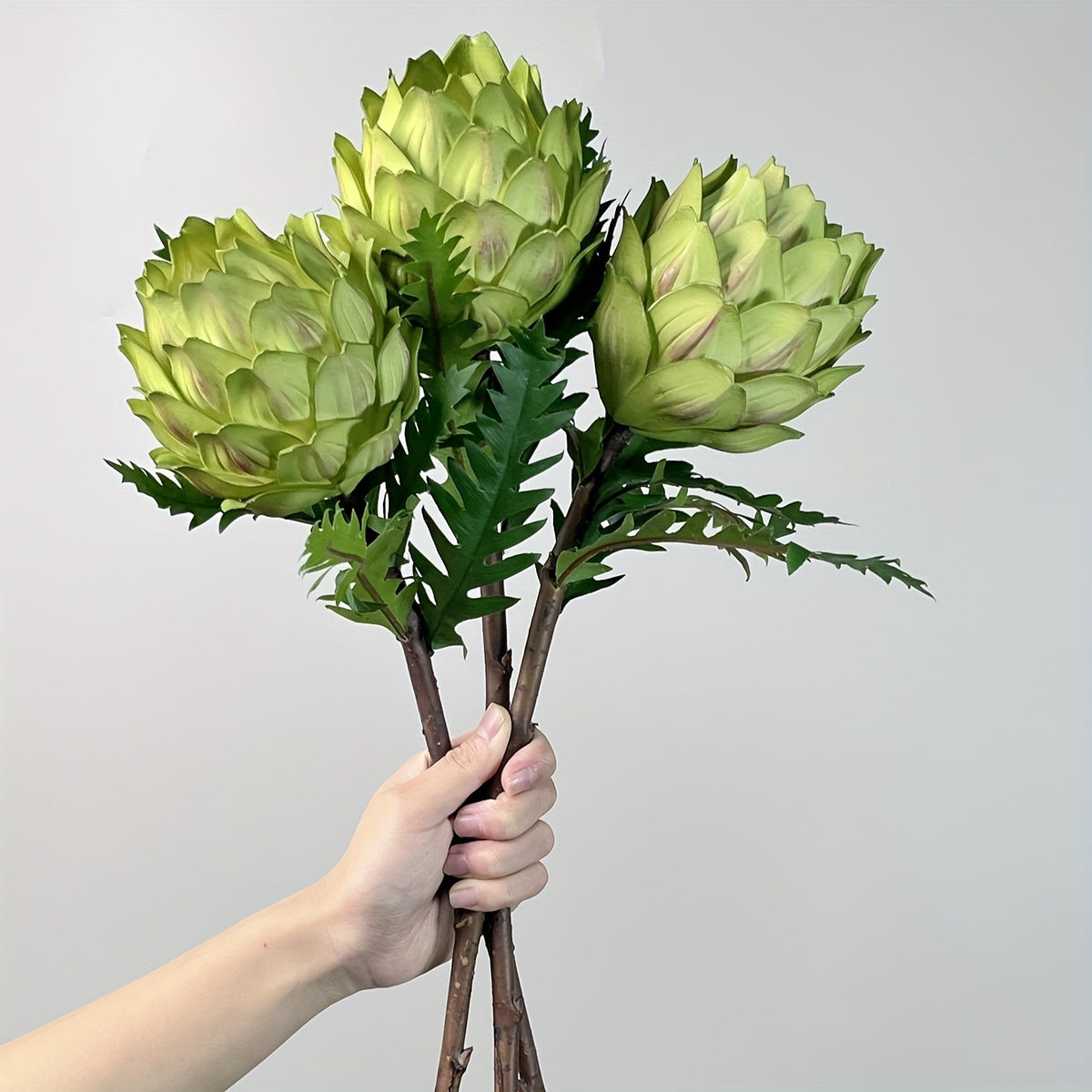 Plante artificielle ananas, tige unique 40 cm, décoration intérieure style provençal