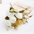 Bouquet de Roses Artificielles en Soie, 35 cm, Décoration d'Intérieur, Mariage, Événements, Cadeau
