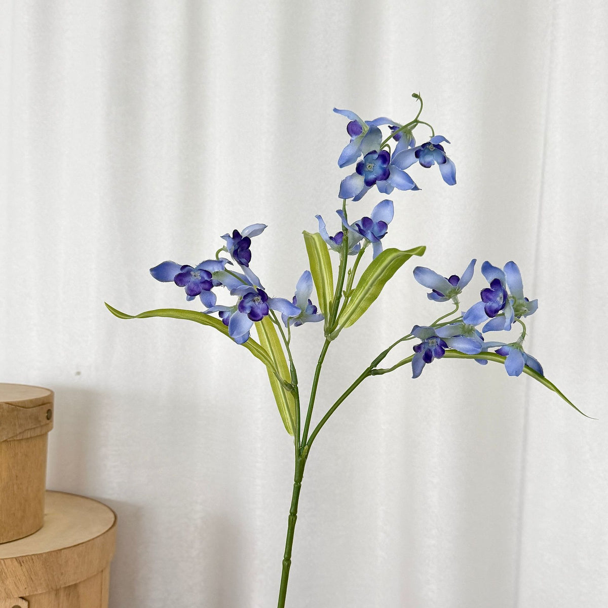 Fleur artificielle orchidée Cymbidium, tige unique, 50 cm, décoration intérieure élégante