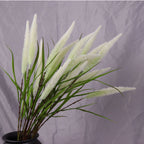 Branche de roseaux artificiels en tissu soyeux, 101 cm, décoration intérieure et extérieure, mariage, événement