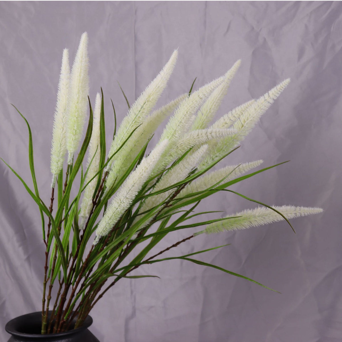 Branche de roseaux artificiels en tissu soyeux, 101 cm, décoration intérieure et extérieure, mariage, événement