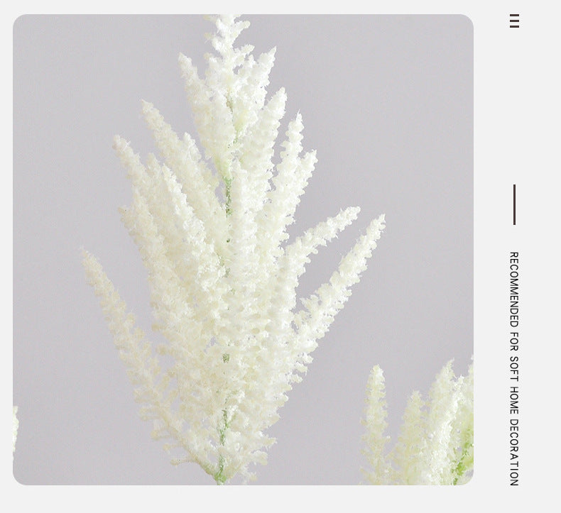 Fleur artificielle Astilbe, tige unique avec 3 fleurs, 103 cm, décoration intérieure élégante