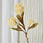 Tige unique d'arum antique en plastique, 3 fleurs, 58 cm, décoration int/ext pour mariage, commerce, maison