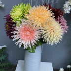 Fleur artificielle Chrysanthème Griffe de Dragon à tige unique, 73 cm, soie polyester, décoration intérieure et mariage