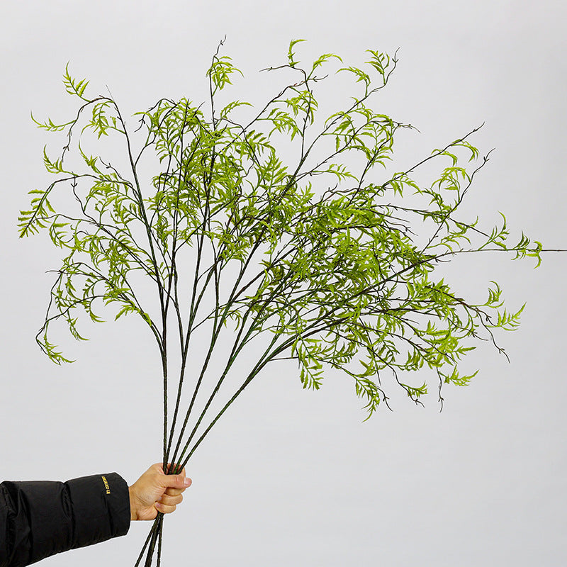 Plante Artificielle Feuillage Persan, Tige Unique de 116 cm, Décoration Intérieure Élégante