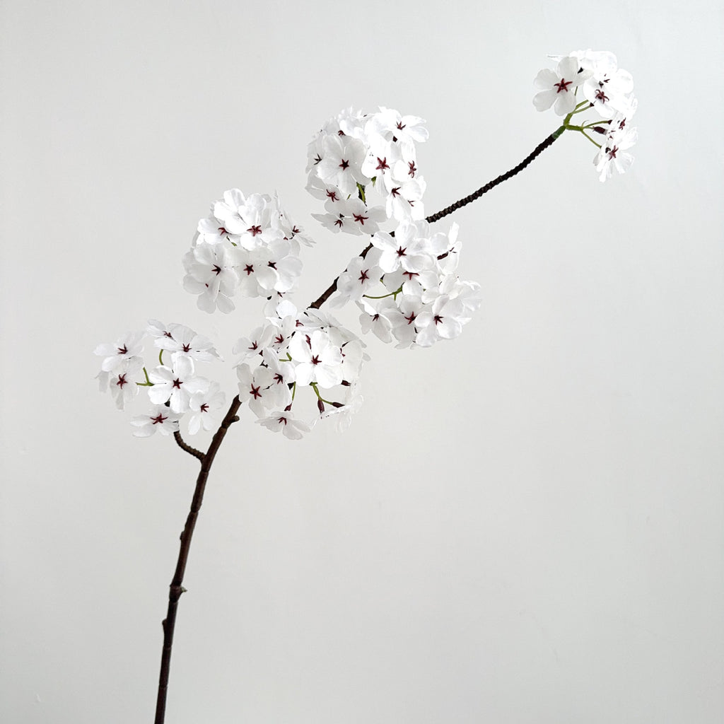 Bouquet artificiel de poirier en fleurs, 6 têtes, 92 cm, soie, décoration élégante pour mariage, terrasse, intérieur