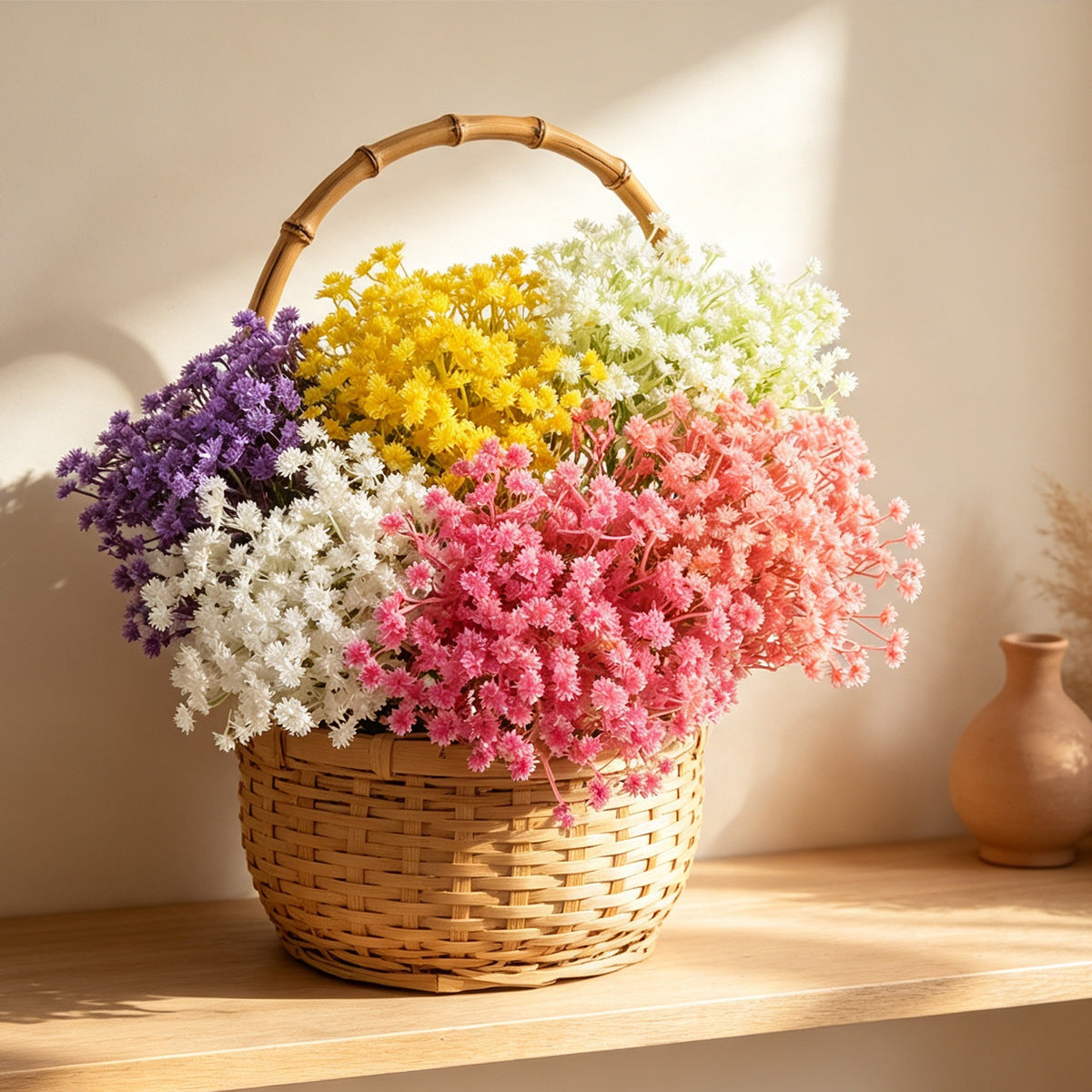 10 branches de gypsophile artificielle, 30 cm, décoration de mariage, bouquet de mariée, décoration de table, cadeau d'entreprise, style champêtre