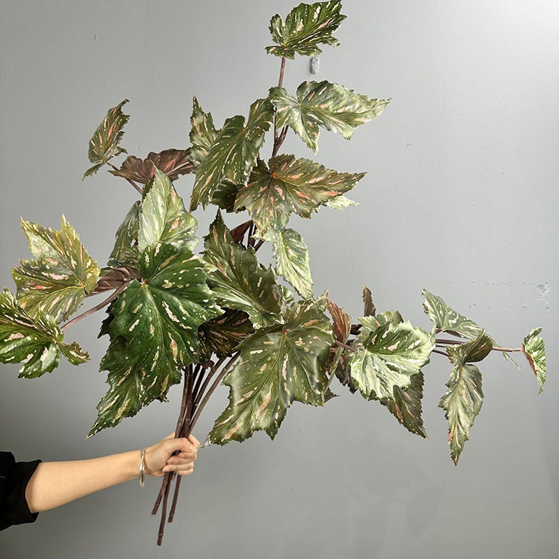 Bouquet de bégonias artificiels, 71 cm, décoration élégante pour mariage, événements et intérieur